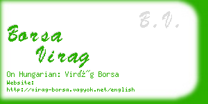 borsa virag business card
